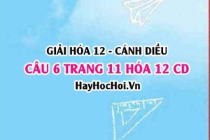 Giải câu 6 trang 11 Hóa 12 Cánh Diều SGK